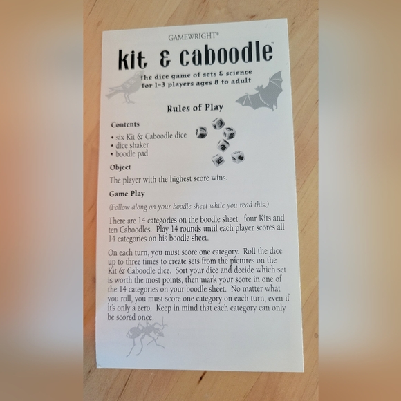 New Open Box Kit & Caboodle  Similar to Yahtzee Dice Family Game Kids Holiday - Picture 3 of 16